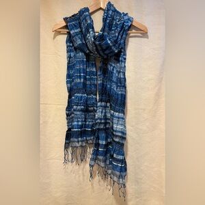 EILEEN FISHER crinkle silk scarf